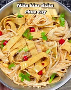 Nấm kim châm chua cay