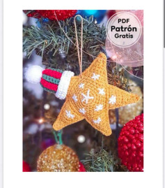 Estrella de Navidad a Crochet: Patrón Gratis en PDF