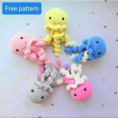 Free Crochet Pattern for Colorful Amigurumi Octopus
