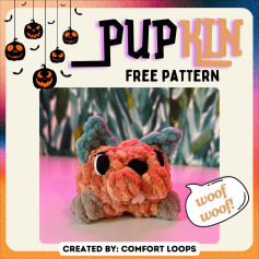 Free Crochet Pattern for Pupkin Plush Toy