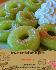 Frozen Fireball Apple Rings