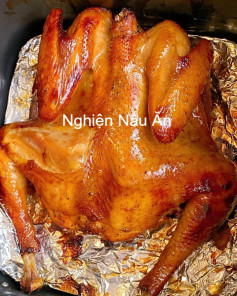 Gà Nướng Mật Ong Giòn Tan, Thơm Lừng Từ Nồi Chiên Không Dầu