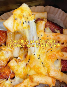 🔥 Gà phô mai sốt cay Hàn Quốc – ngon quên lối về