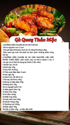 gà quay thảo mộc