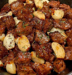 Thịt bò mềm ướp tỏi