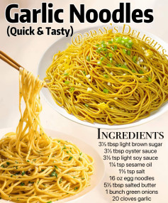 Garlic Noodles (Quick & Tasty)