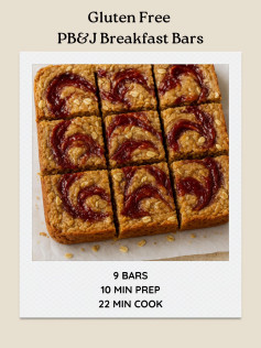 Gluten Free PB&J Breakfast Bars