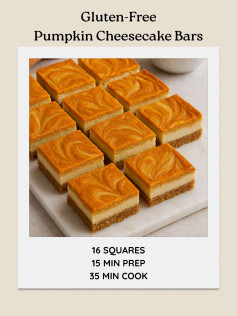 Gluten-Free Pumpkin Cheesecake Bars