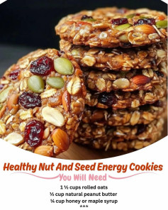 🍪 Healthy Nut & Seed Energy Cookies