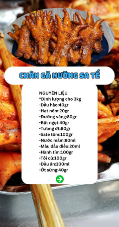 Hướng dẫn làm Chân gà nướng sa tế