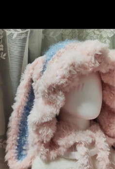 Hướng dẫn mẫu mũ len lông xù tai thỏ ấm ápmũ tai thỏ tua rua 🐰 #crochet #moclenhandmade
