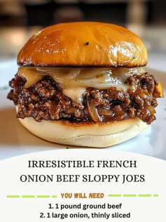 IRRESISTIBLE FRENCH ONION BEEF SLOPPY JOES