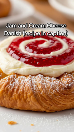 Jam and Cream Cheese Danish