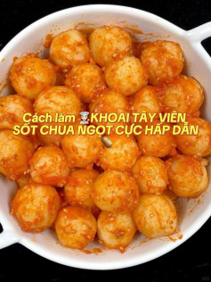 👩🏻‍🍳KHOAI TÂY VIÊN SỐT CHUA NGỌT CỰC HẤP DẪN 🥔