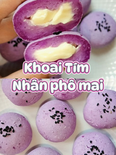 Khoai tím nhân phô mai.