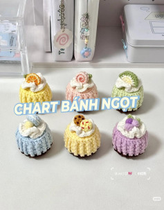 Làm ngay 1 set 6 chiếc bánh màu pastel 🧁🧁