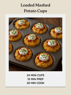 Loaded Mashed Potato Cups