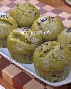 LƯU NGAY CÁCH LÀM BÁNH TRÀ XANH HẤP MỀM XỐP THƠM NGON .