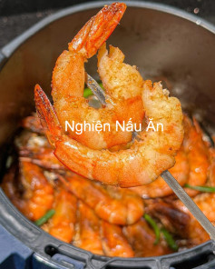 LƯU NGAY CÔNG THỨC ƯỚP TÔM NƯỚNG SIU NGON BẰNG NỒI CHIÊN KHÔNG DẦU.