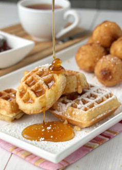 Mini Donut Waffle Bites 🎉