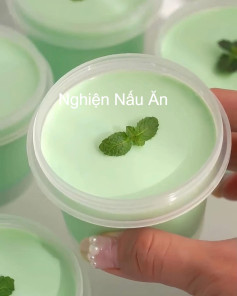 Panna Cotta Delight bạc hà tươi mát