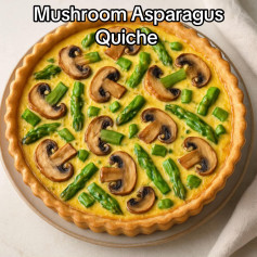 Mushroom Asparagus Quiche