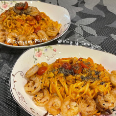 Mỳ Ý Tomyum Kem Tôm Ngon Tuyệt
