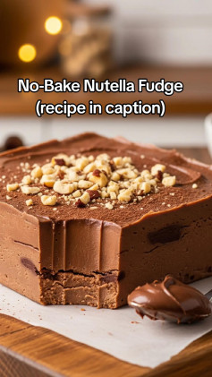 No-Bake Nutella Fudge