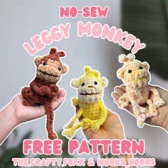 No-Sew Leggy Monkey Crochet Pattern - Free and Fun!