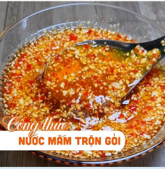 Nước mắm chanh tỏi ớt vị chua cay mặn ngọt hoàn hảo