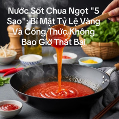 Nước Sốt Chua Ngọt 5 Sao: Bí Mật Tỷ Lệ Vàng Và Công Thức Không Bao Giờ Thất Bại