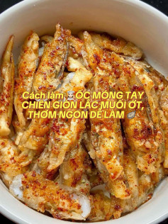 👩🏻‍🍳ỐC MÓNG TAY CHIÊN GIÒN LẮC MUỐI ỚT, THƠM NGON DỄ LÀM 🦪