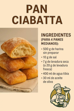 🥖 Pan Ciabatta