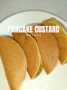 Pancake custard Matcha