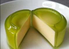 làm bánh flan lá dứa rau câu