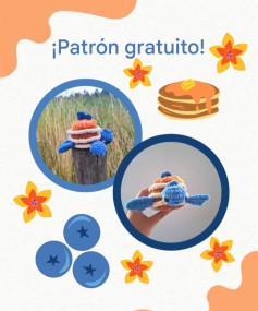 ¡Patrón de amigurumi de tortita voladora gratis para principiantes!