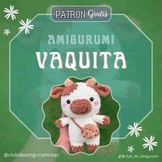Patrón de amigurumi gratis: Vaquita adorable para tejer