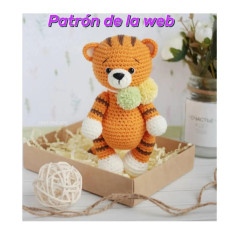 Patrón de amigurumi: Tigre adorable para principiantes