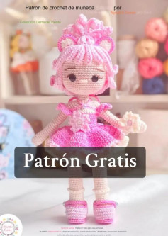 Patrón de crochet de muñeca Sakura - Patrón Gratis