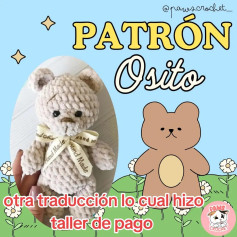 Patrón de osito de peluche de ganchillo para principiantes