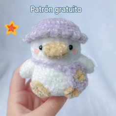 Patrón de Pato Amigurumi con Sombrero de Ganchillo