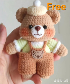 Patrón de tejido de osito de peluche amigurumi gratis