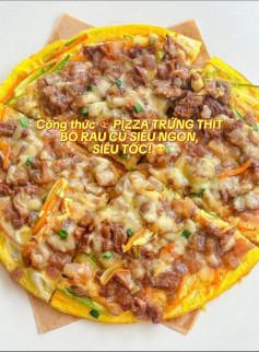 🍕 PIZZA TRỨNG THỊT BÒ RAU CỦ - SIÊU NGON, SIÊU TỐC! 😋