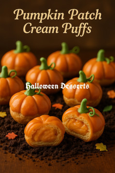Pumpkin Patch Cream Puffs 🎃