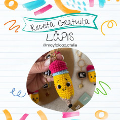 Receita de Amigurumi: Como Fazer um Lápis de Crochê Fofo