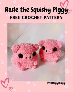 Rosie the Squishy Piggy Free Crochet Pattern