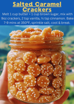Salted Caramel Cracker Bites 🍪🧂