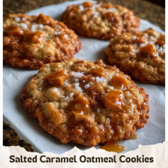 Salted Caramel Oatmeal Cookies