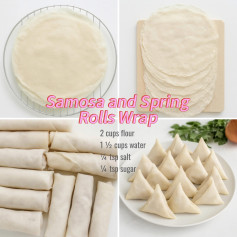 Samosa and Spring Rolls Wrap