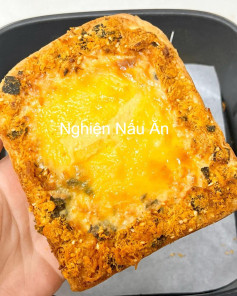 Sandwich Giòn Trứng Sữa Nướng Chà Bông Rong Biển